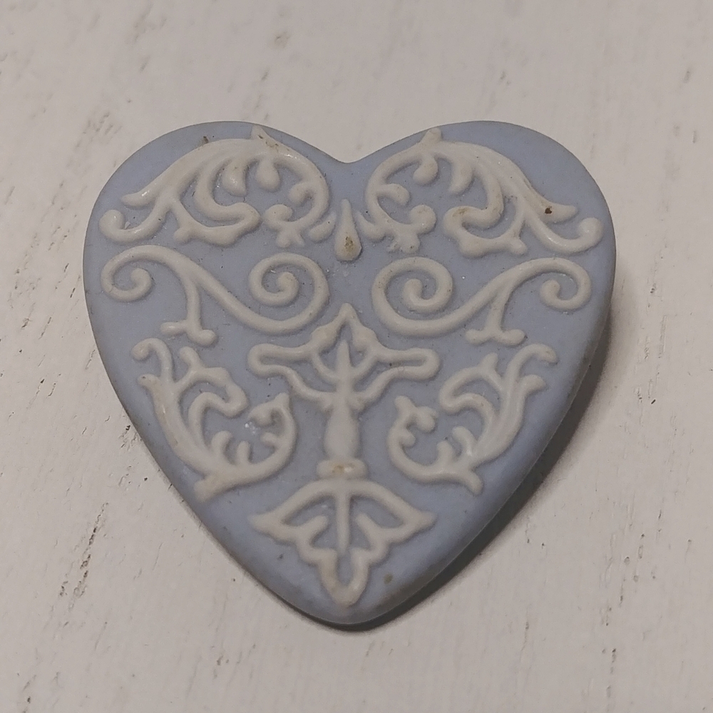 Wedgwood Jasperwear Heart Brooch